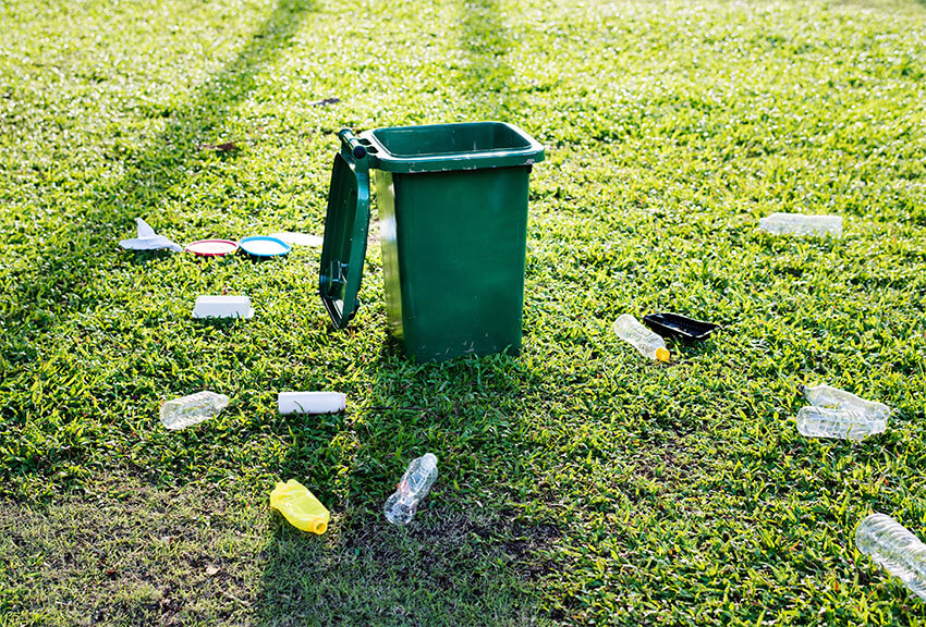 papeleras de reciclaje en las ciudades