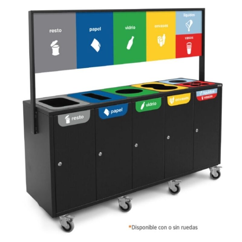 Papelera Selectiva Multiresiduo de Gran Capacidad