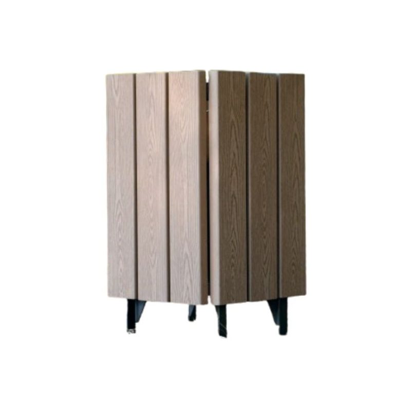 Papelera Urbana de Madera 55L