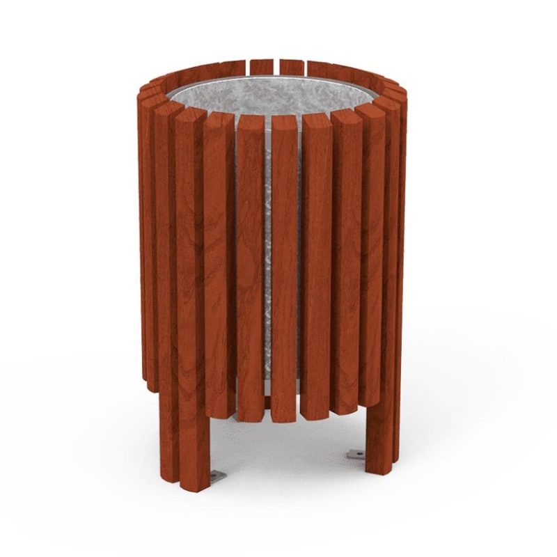 Papelera Urbana de Madera