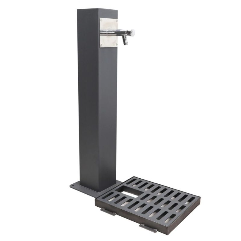 Fuente Urbana con Rejilla y Grifo Temporizado
